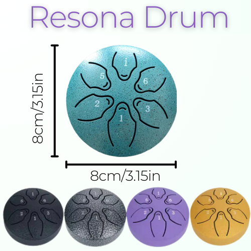 3-Inch 6-Note Compact and Versatile Percussion Resona Instrument